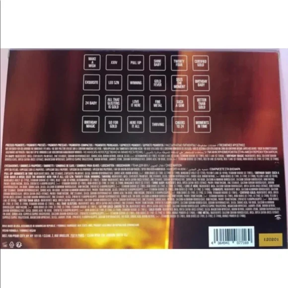 Kylie Cosmetics 24K Pressed Powder Palette. - Picture 5 of 7